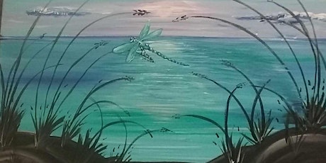 Tamra Lee Creations Paint n Sip Dragonfly Dream acrylic paint class