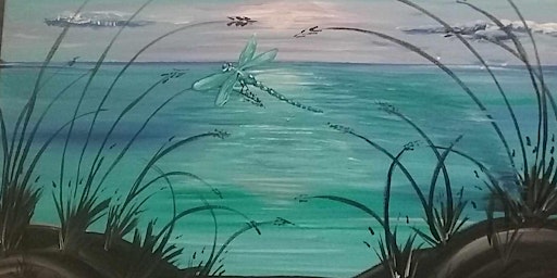 Imagem principal do evento Tamra Lee Creations Paint n Sip Dragonfly Dream acrylic paint class