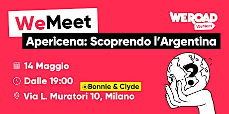 WeMeet | Apericena: Scoprendo l'Argentina