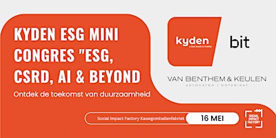 Kyden ESG Mini Congres "ESG, CSRD, AI & Beyond primary image