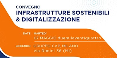 Primaire afbeelding van Convegno "Infrastrutture sostenibili e digitalizzazione"