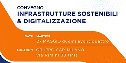 Imagem principal do evento Convegno "Infrastrutture sostenibili e digitalizzazione"