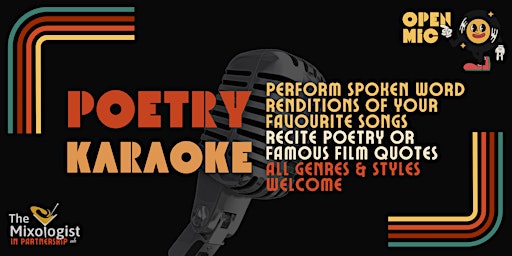 Imagem principal do evento Poetry Karaoke!