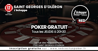 Image principale de Soirée RedCactus Poker X L'échoppe à SAINT GEORGES D'OLERON (17)