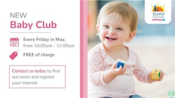 Free Baby Club: Every Friday in May primary image