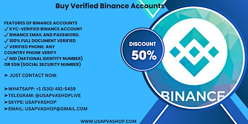 Primaire afbeelding van #Top 5 Sites to Buy Verified Binance Accounts (personal and business)