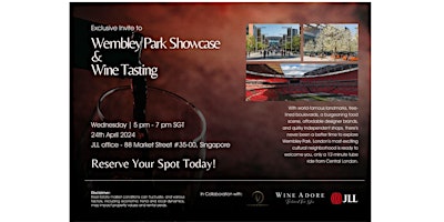 Primaire afbeelding van Wembley Park Gardens Development  Showcase and Wine Tasting Event