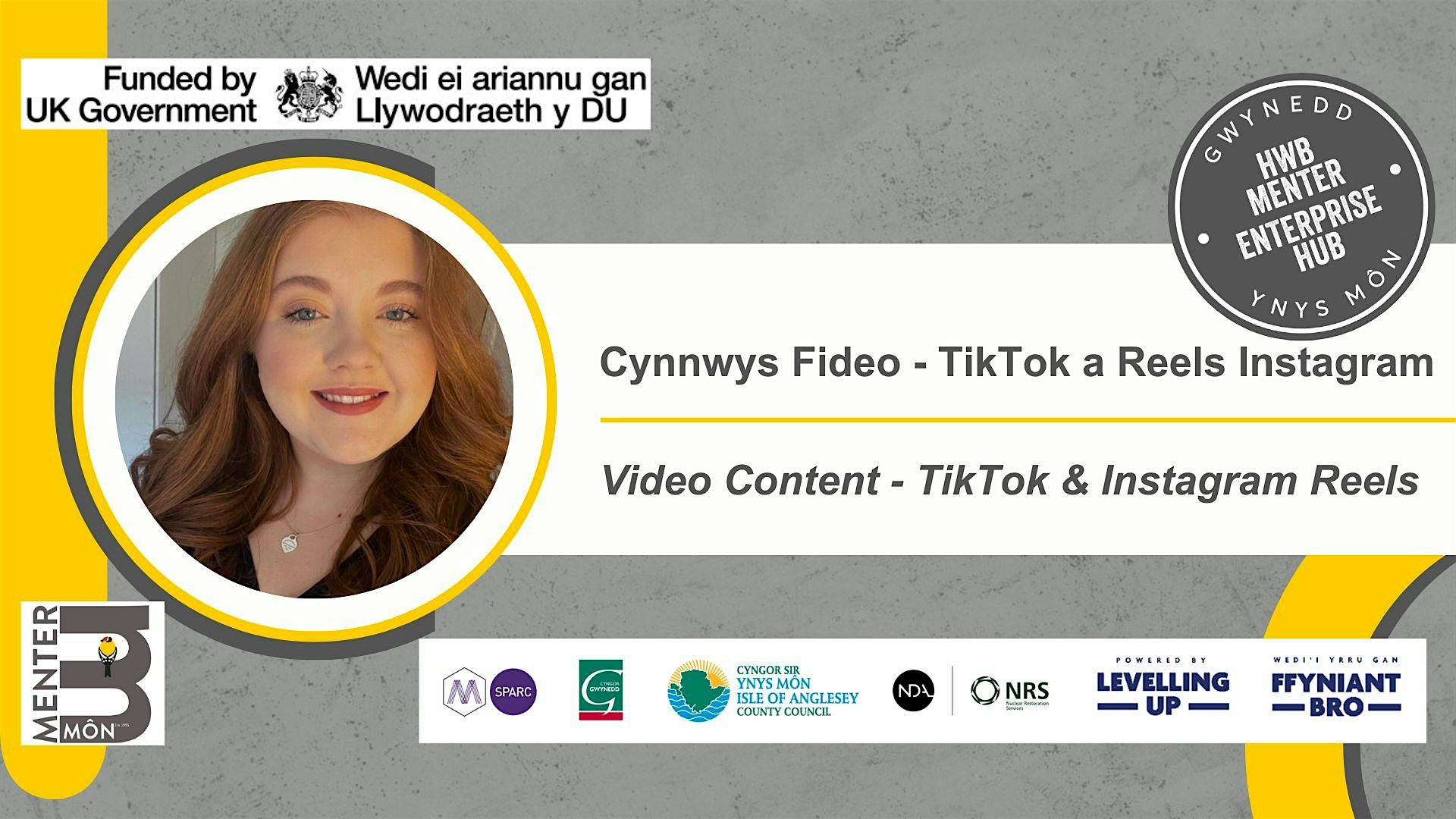 ONLINE - Cynnwys Fideo // Video Content (TikTok & Instagram Reels)