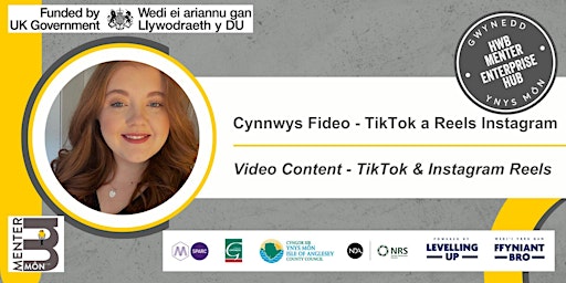 Imagem principal do evento ONLINE - Cynnwys Fideo // Video Content (TikTok & Instagram Reels)