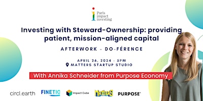 Primaire afbeelding van Investing w/Steward-Ownership: providing patient, mission-aligned capital