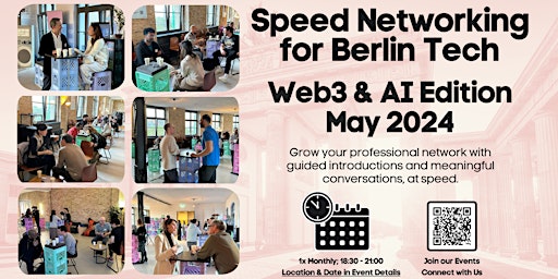 Imagem principal do evento Speed Networking for Berlin Tech: Web3 & AI Edition @ w3.hub