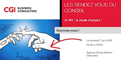 Les Rendez-vous du Conseil - IA RH, le mode d'emploi - le 7 juin - Nantes primary image
