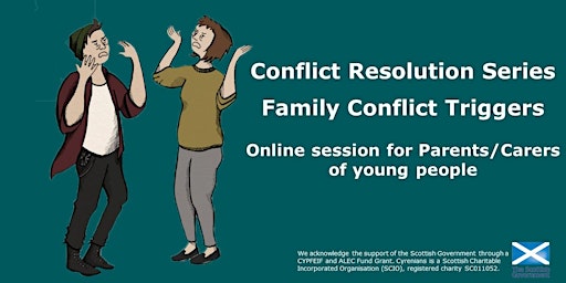 Hauptbild für ONLINE PARENTS/CARER Conflict Resolution Session - Family Conflict Triggers