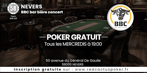 Immagine principale di Soirée RedCactus Poker X BBC bar bière concert à NEVERS (58) 