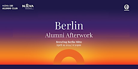 Imagen principal de Nova SBE Alumni  Afterwork  Berlin