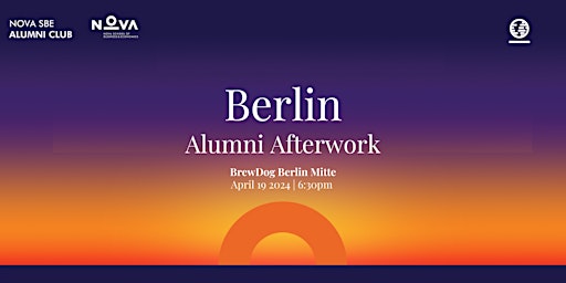 Image principale de Nova SBE Alumni  Afterwork  Berlin