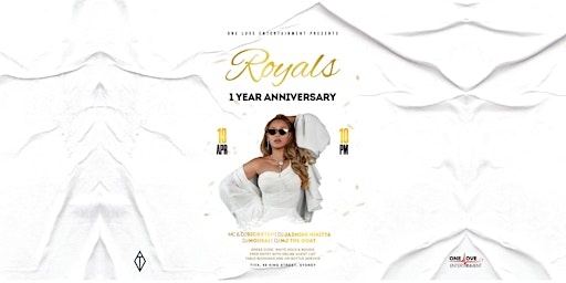 Imagem principal do evento Royals - 1 Year Anniversary