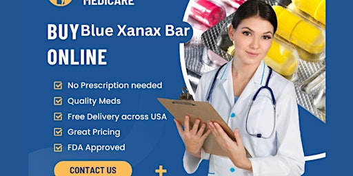 Buy Blue Xanax Bar 0.5 without a prescription primary image