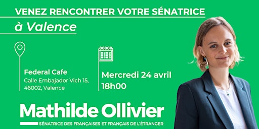 Primaire afbeelding van Venez rencontrer votre Sénatrice !