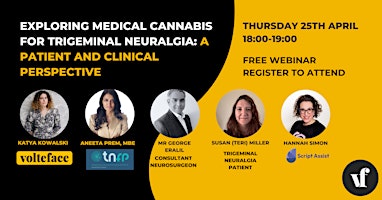 Imagem principal do evento Trigeminal Neuralgia & Medical Cannabis: A Patient and Clinical Perspective