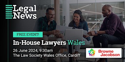 Image principale de In House Lawyers Wales Event - The O Shaped Lawyer