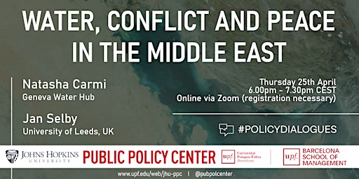 Policy Dialogues #18: Water, Conflict and Peace in the Middle East primary image