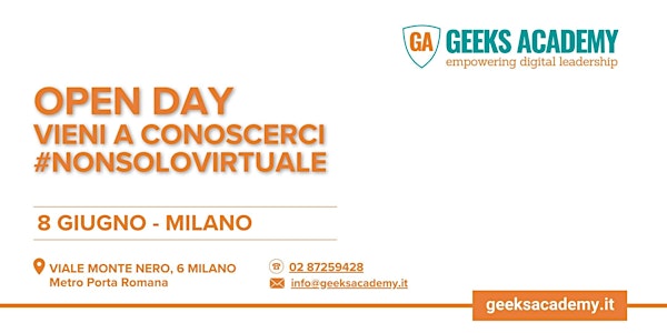 Open Day Vieni a Conoscrerci #nonsolovirtuale - 08/06 Milano