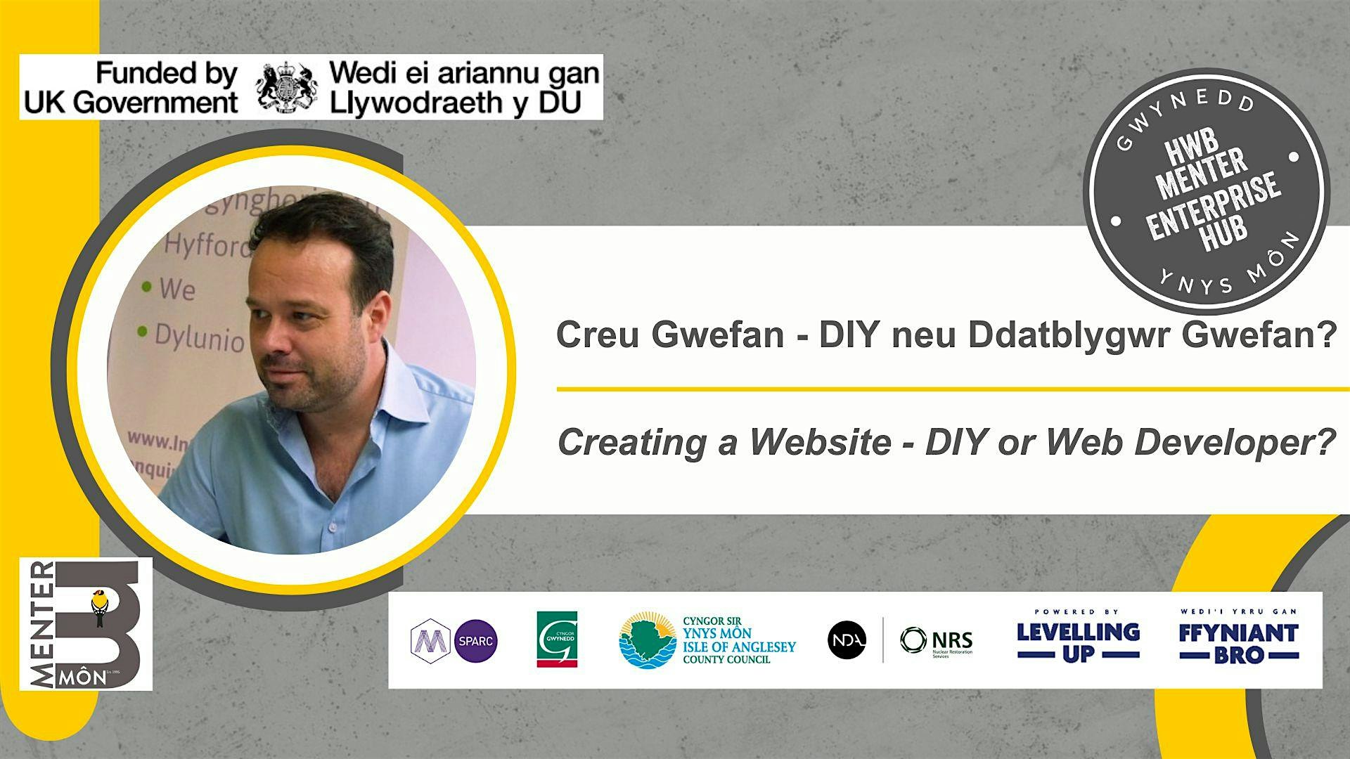 ONLINE - Creu Gwefan // Creating a Website (DIY or Web Developer?)