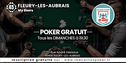Imagem principal do evento Soirée RedCactus Poker X My Beers à ORLÉANS (45)