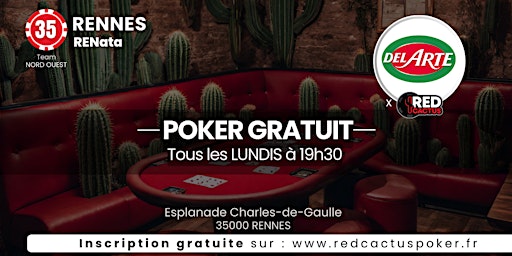Imagen principal de Soirée RedCactus Poker X RENata Del Arte à RENNES (35)
