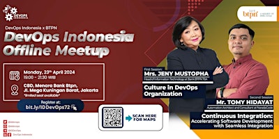Imagen principal de (Offline Meetup) DevOps Indonesia x Bank BTPN