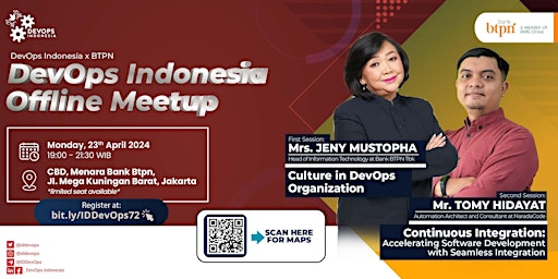 Image principale de (Offline Meetup) DevOps Indonesia x Bank BTPN