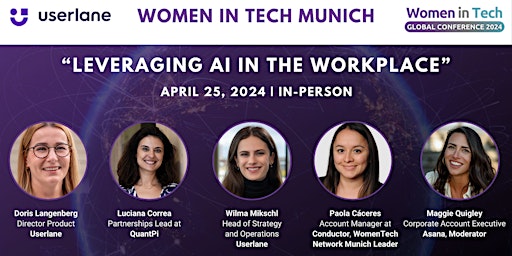 Primaire afbeelding van Women in Tech Munich 2024