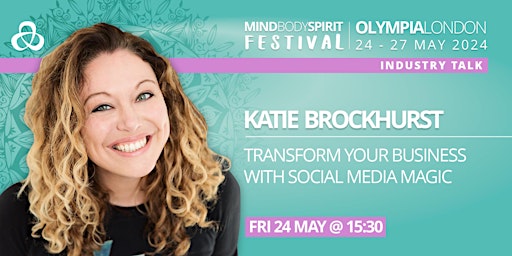 Imagem principal do evento KATIE BROCKHURST: Transform Your Business with Social Media Magic