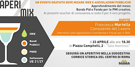 Hauptbild für Aperimix: Evento gratuito per imprenditori e consulenti