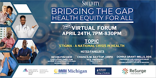 Imagem principal do evento Stigma – A National Crisis in Health - A Health Equity Forum