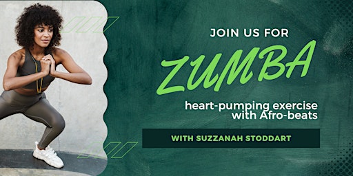 Imagem principal do evento Zumba  Afro-beats Exercise Session with Suzzanah Stoddart