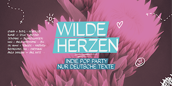 Wilde Herzen • Die Indie Pop Party mit deutschen Texten •  Dortmund