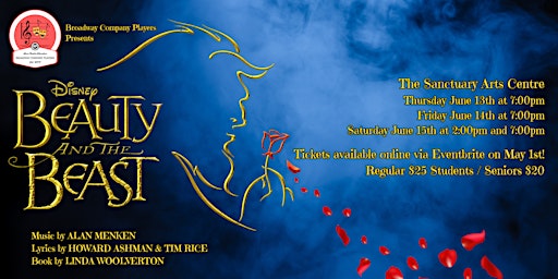 Imagem principal do evento Broadway Company Players Presents - Disney's Beauty and the Beast