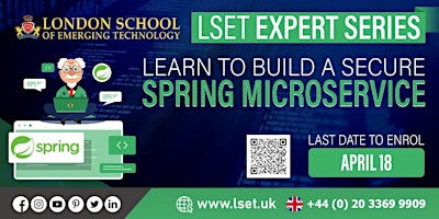 Build and Secure Spring Boot Microservices with LSET - Expert Series primary image