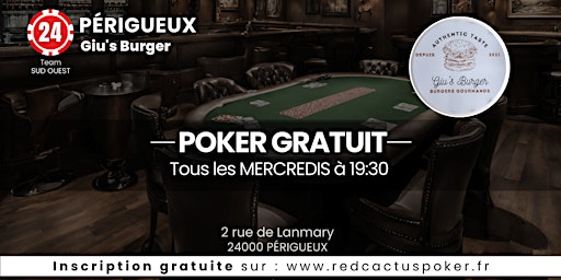 Primaire afbeelding van Soirée RedCactus Poker X Giu's Burger à PERIGUEUX (24)