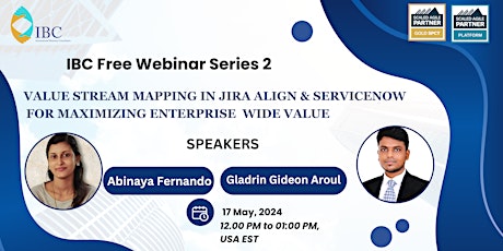 IBC Webinar - Value Stream Mapping in Jira Align & ServiceNow