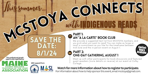 Imagem principal de MCSTOYA Connects with Indigenous Reads