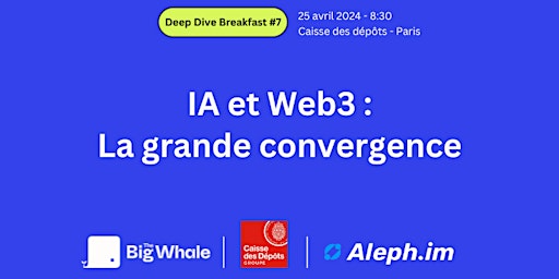 Imagem principal do evento IA et Web3 :  la grande convergence