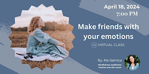 Imagen principal de Make friends with your emotions - Virtual Class