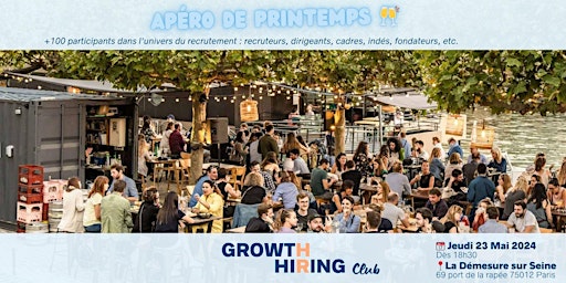 Apéro Growth Hiring à Paris   (conso incluse) primary image