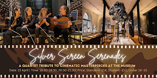 Image principale de Silver Screen Serenades: A Quartet Tribute to Cinema Amongst Dinosaurs