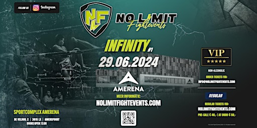 Primaire afbeelding van NO LIMIT FIGHTEVENTS presents INFINITY #1