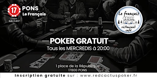 Imagem principal do evento Soirée RedCactus Poker X Le Français à PONS (17)