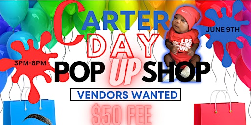 Imagem principal do evento Carter's Bday Pop Up Shop